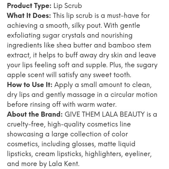 *New* Give Them Lala Lip Scrub - Picture 4 of 4